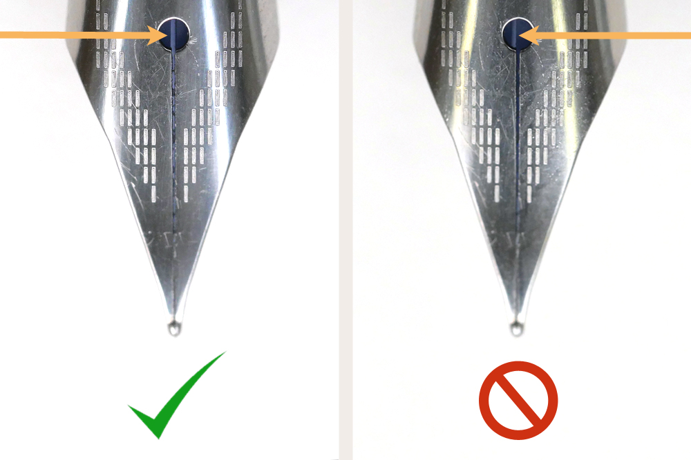 Error of fountain pen ink coming out unevenly and how to fix it