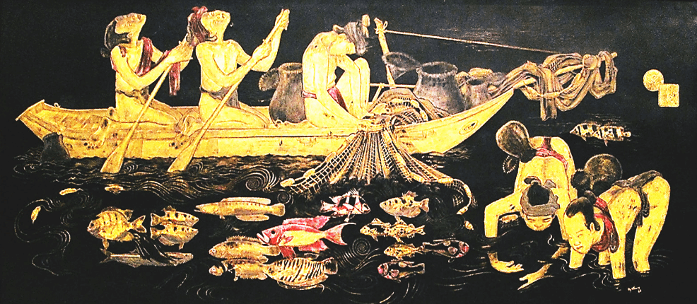 Photo: Lacquer Painting by Nguyễn Khang created in 1943