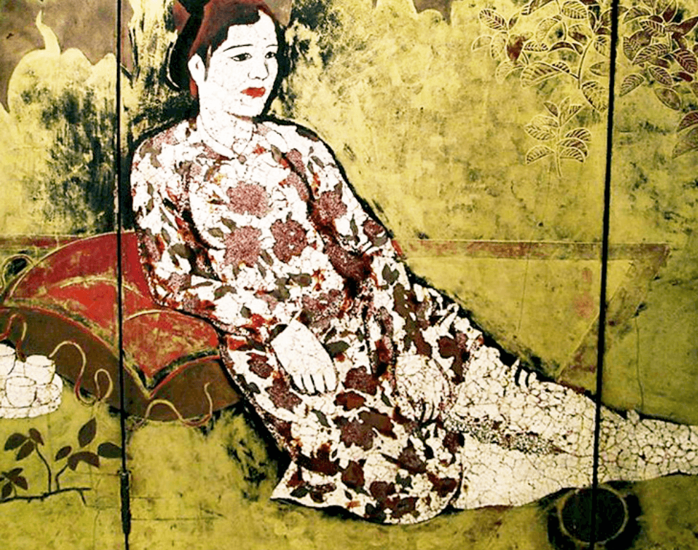 Photo: Lacquer painting by artist Nguyễn Gia Trí created in 1939