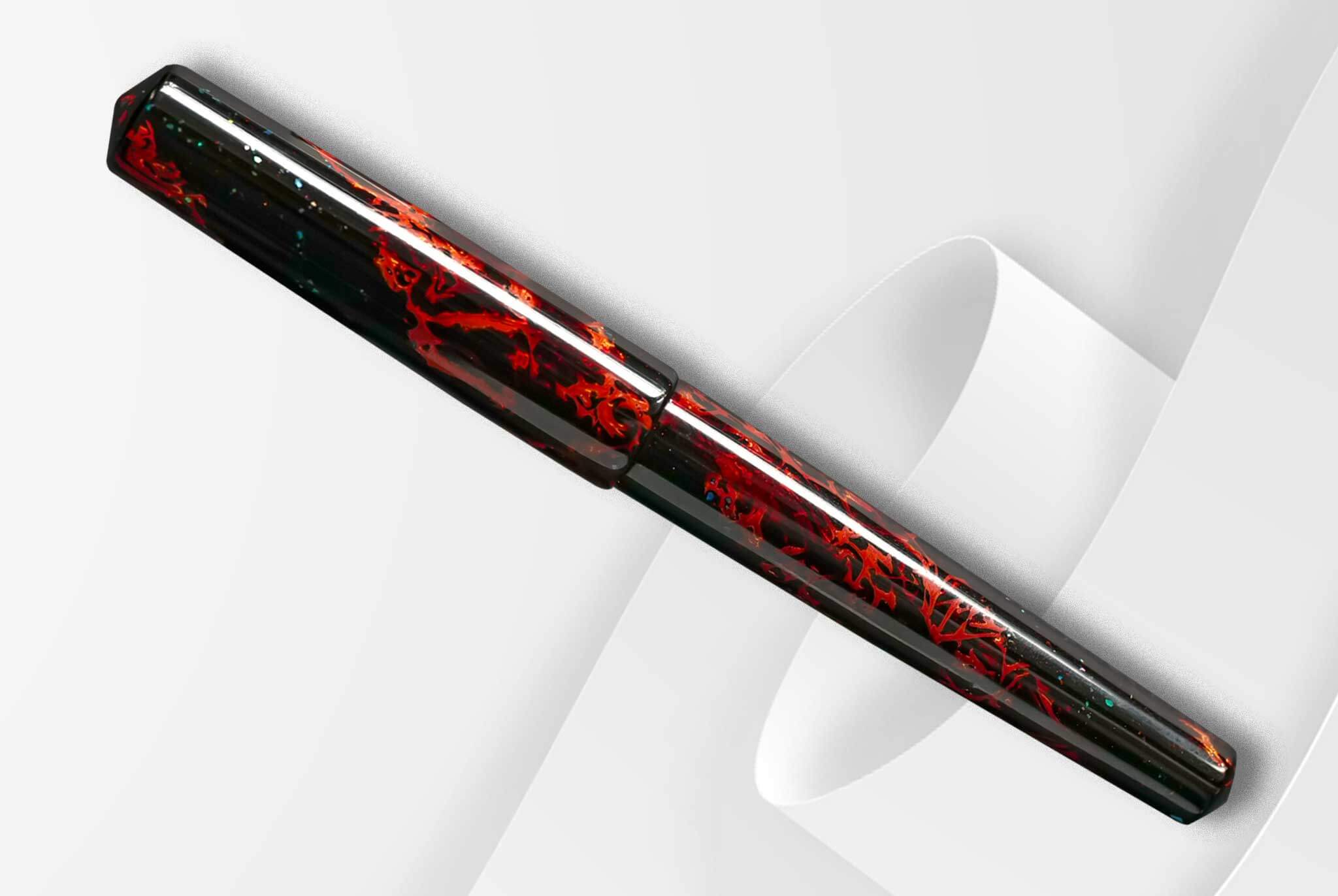 Vietnamese Lacquer Fountain Pen - Inferno