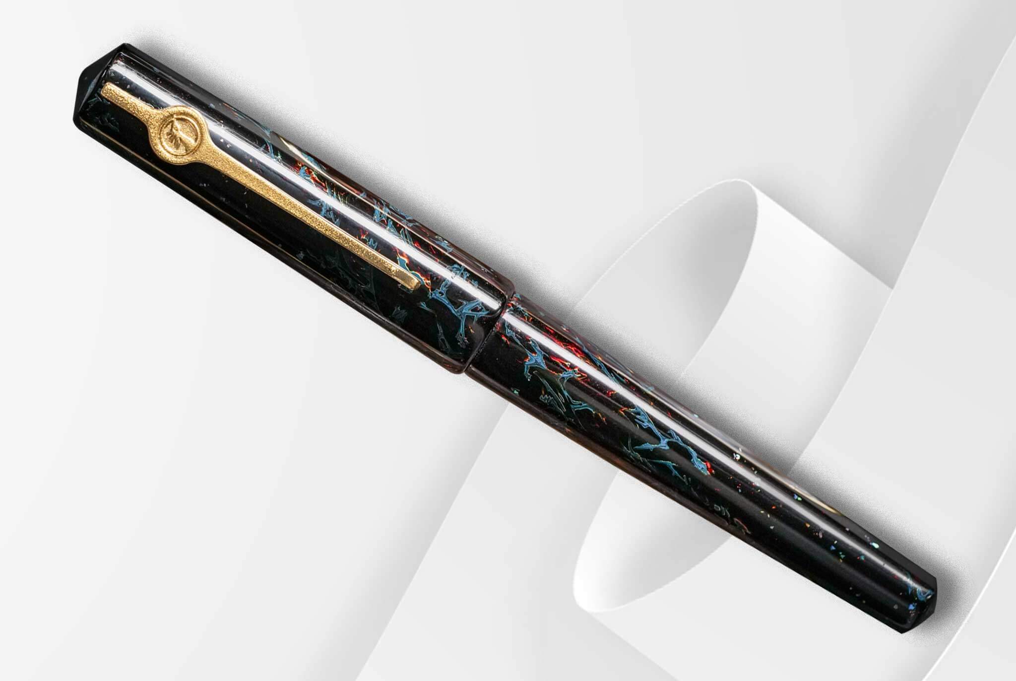 Vietnamese Lacquer Fountain Pen - Obsidia