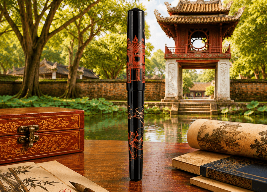 Concopens Vietnamese Lacquer Fountain Pen – Van Mieu Quoc Tu Giam Edition