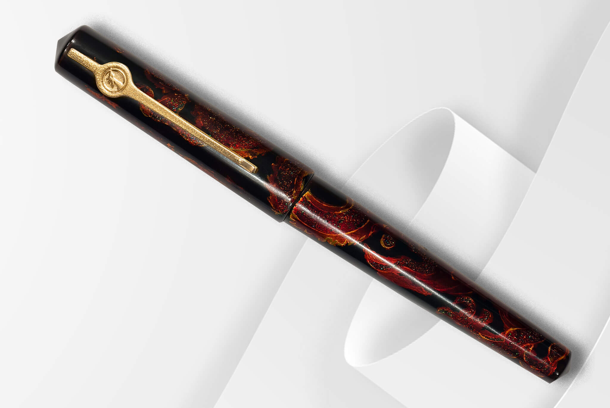 Vietnamese Lacquer Fountain Pen – Ly Dynasty Dragon